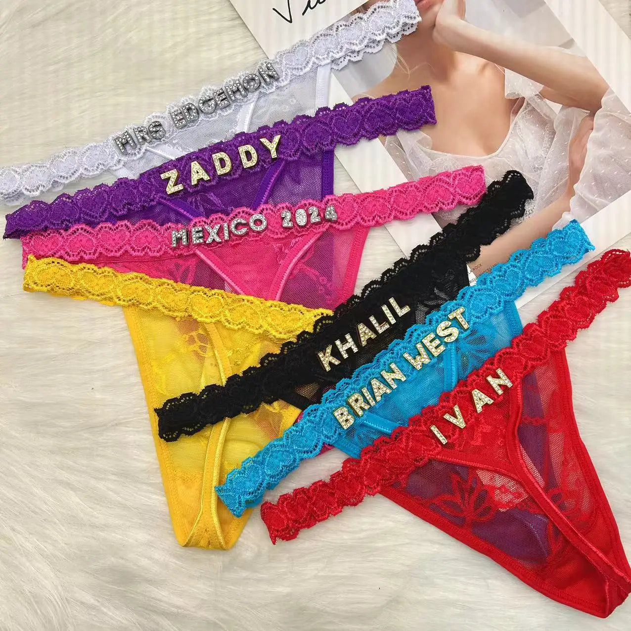 Gepersonaliseerde lingerie als cadeau – Unieke string met naam