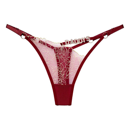 String met initialen in gouden opdruk – Luxe en opvallend