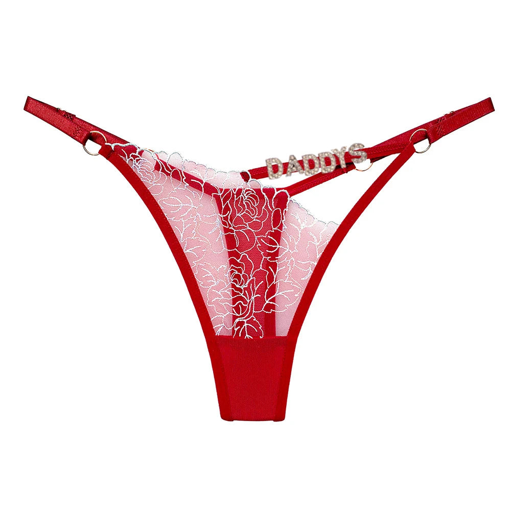 Zijden string met naam – Elegant en comfortabel ondergoed