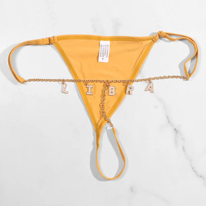Damesstring met metallic opdruk – Glamoureuze en unieke look