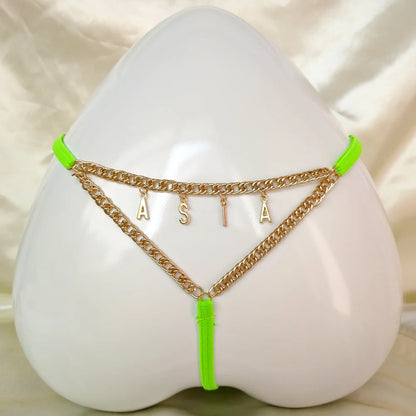 Sexy kanten string met naam – Sensueel en elegant