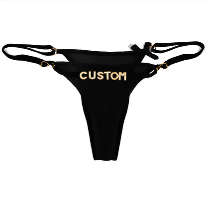 Luxe string met naam – Exclusieve lingerie met personalisatie