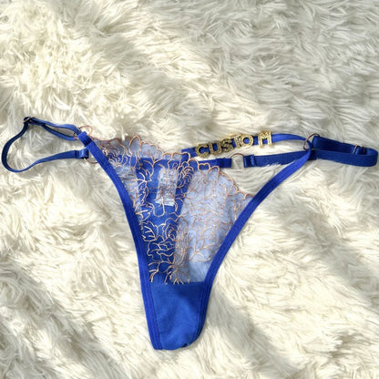 Comfortabele katoenen string met naam – Zacht en ademend