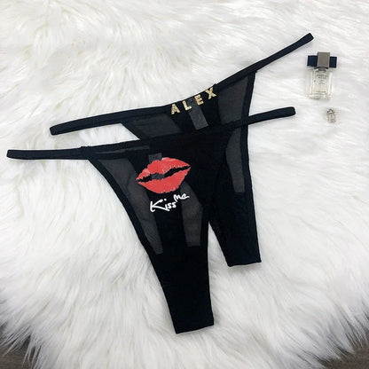 Gepersonaliseerde lingerie als cadeau – Unieke string met naam