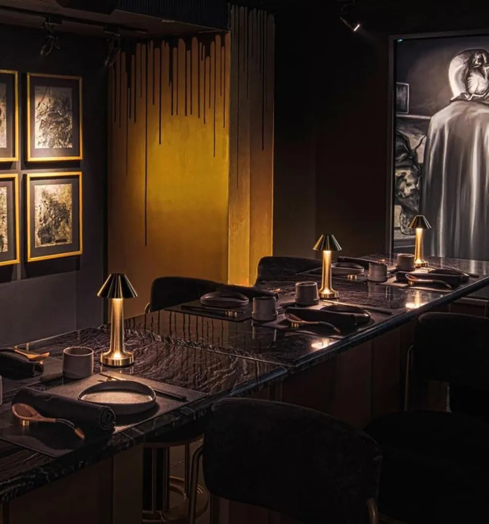 lamp-eettafel