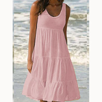 Feestelijke pastel jurk met een speelse touch