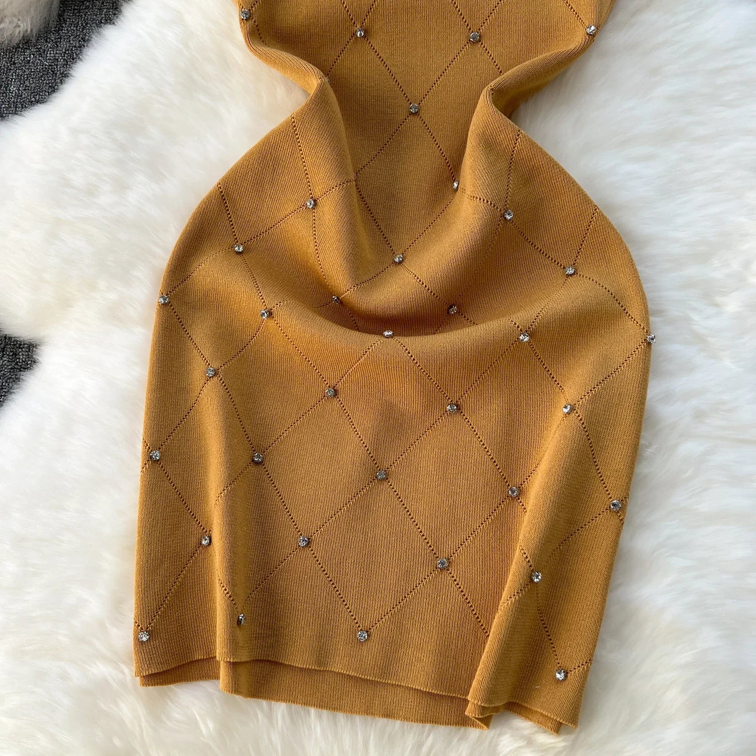 Pastel jurk met een romantische snit
