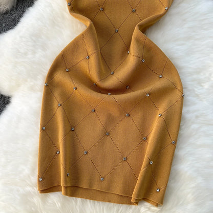 Pastel jurk met een romantische snit