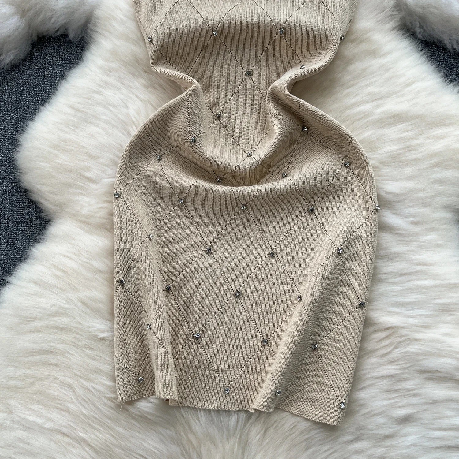 Pastel jurk met een romantische snit