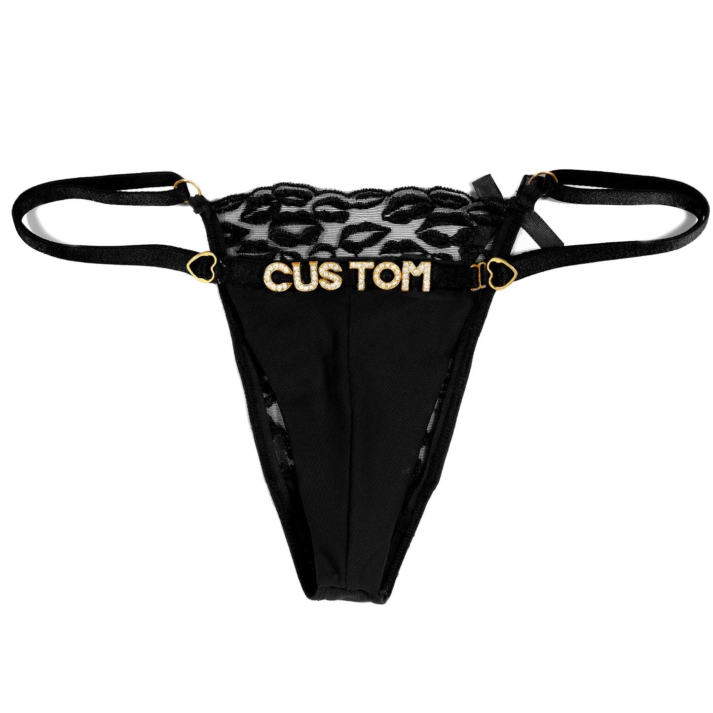 String met vintage print en naam – Klassieke en stijlvolle lingerie