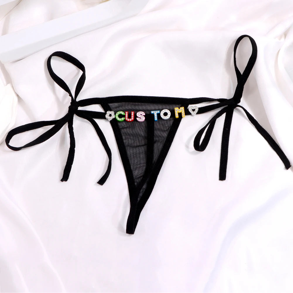Gepersonaliseerde string set – Maak je lingerielade uniek