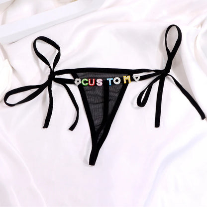 Gepersonaliseerde string set – Maak je lingerielade uniek