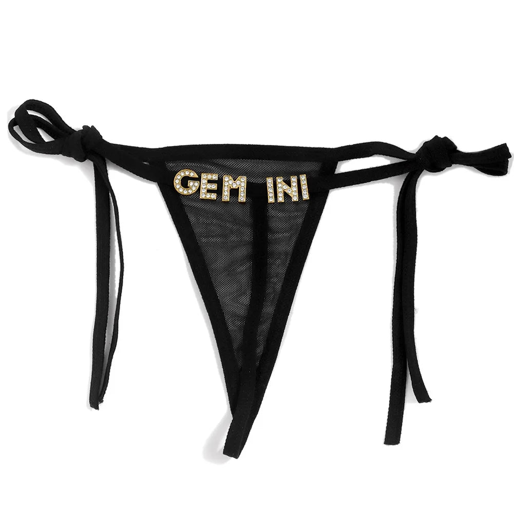 Comfortabele katoenen string met naam – Zacht en ademend