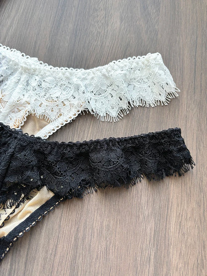 String met kanten afwerking – Elegante en verfijnde stijl