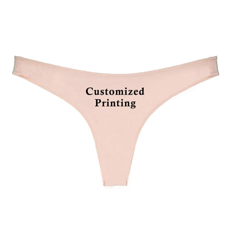 Comfortabele katoenen string met naam – Zacht en ademend