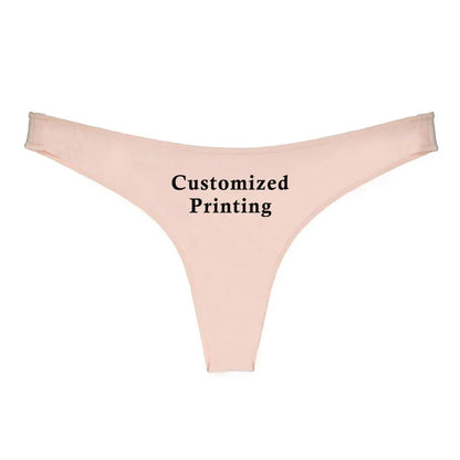Comfortabele katoenen string met naam – Zacht en ademend