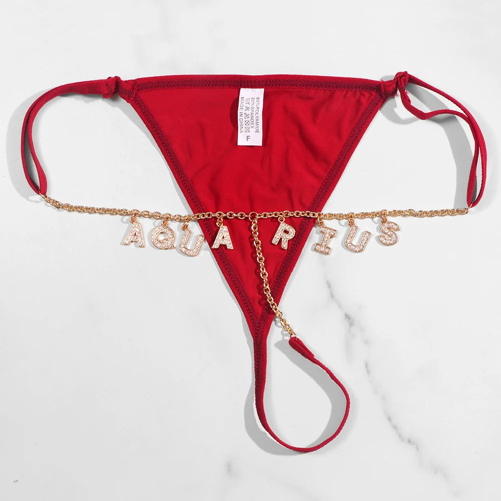 Damesstring met custom tekst – Gepersonaliseerd voor een unieke look