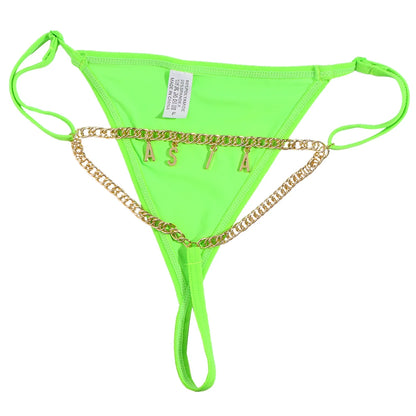 Moderne string met naam – Eigentijdse en trendy uitstraling