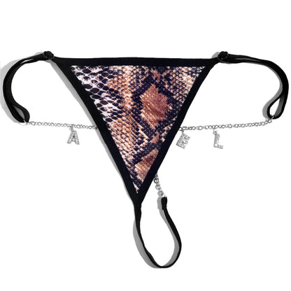 Zijden string met naam – Elegant en comfortabel ondergoed