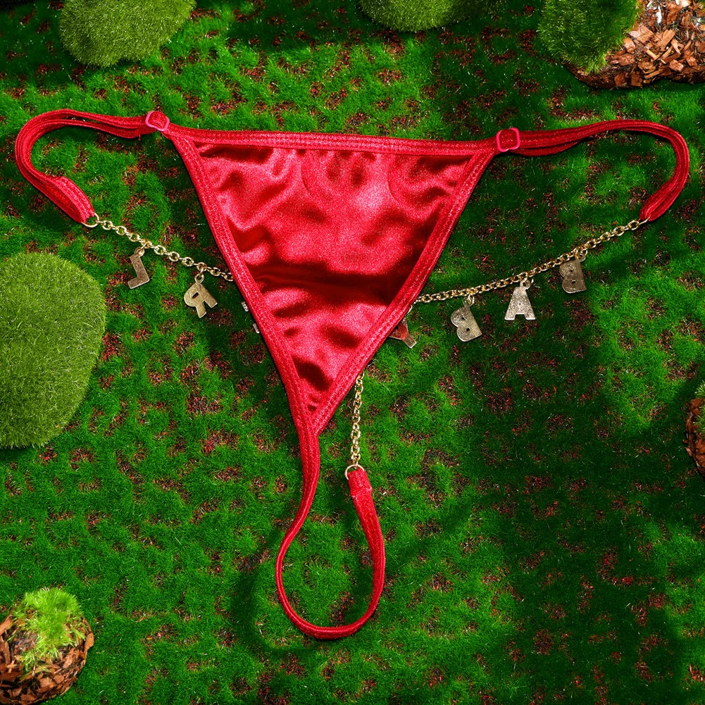 Gepersonaliseerde string – Lingerie met eigen tekst of naam