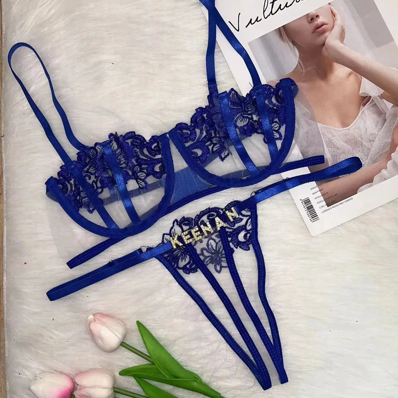 Handgemaakte string met naam – Luxe en uniek ondergoed