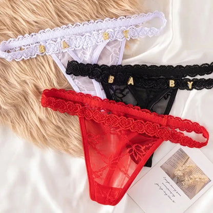 Gepersonaliseerde valentijnsstring – Romantische lingerie met naam