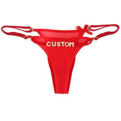 Gepersonaliseerde string set – Maak je lingerielade uniek