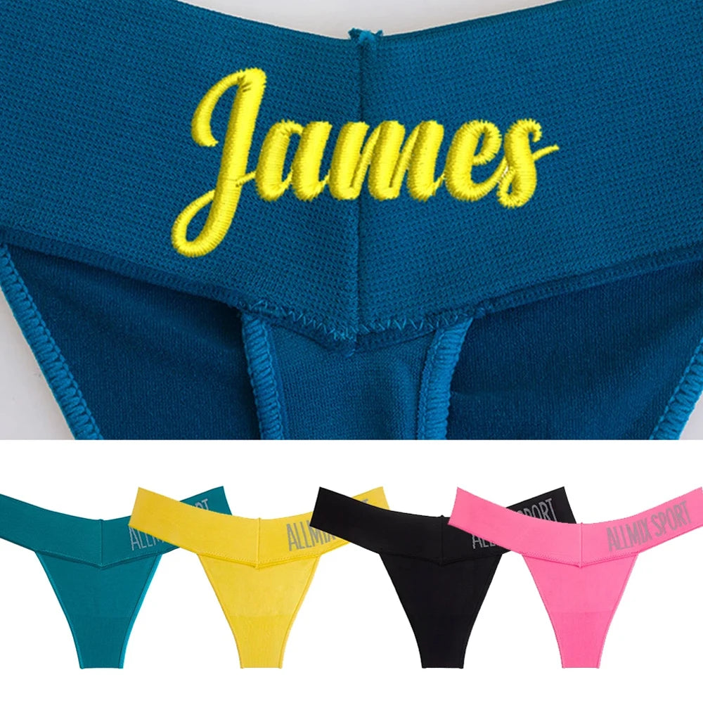 Gepersonaliseerde valentijnsstring – Romantische lingerie met naam