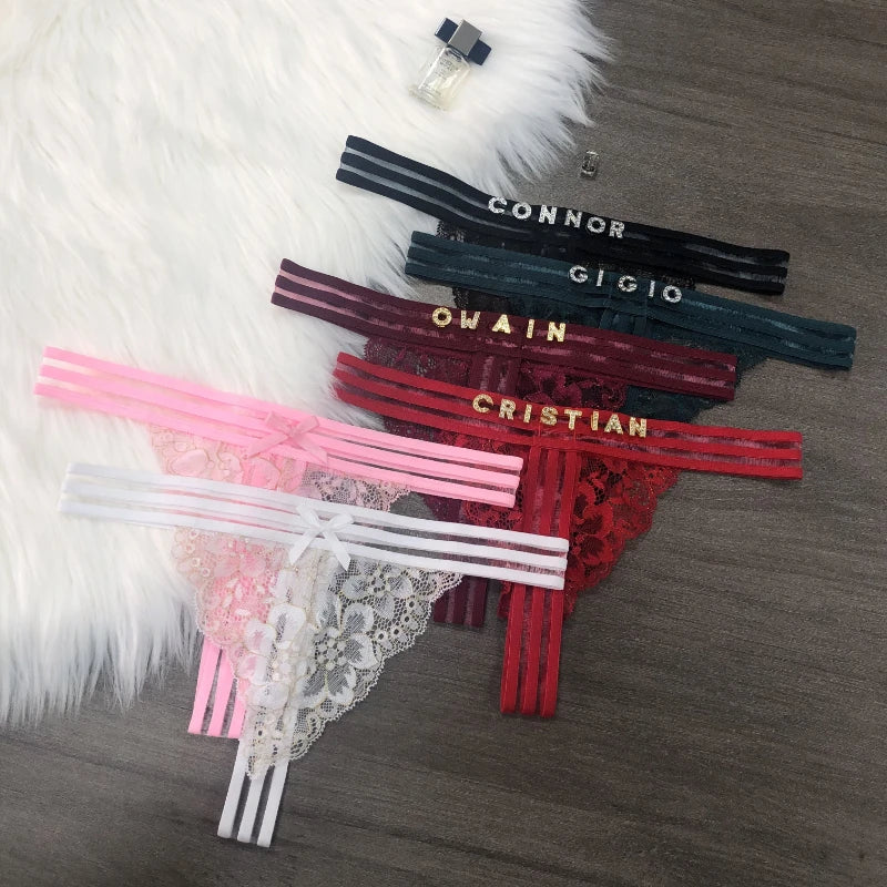 String met hartvormige opdruk en naam – Romantisch en speels