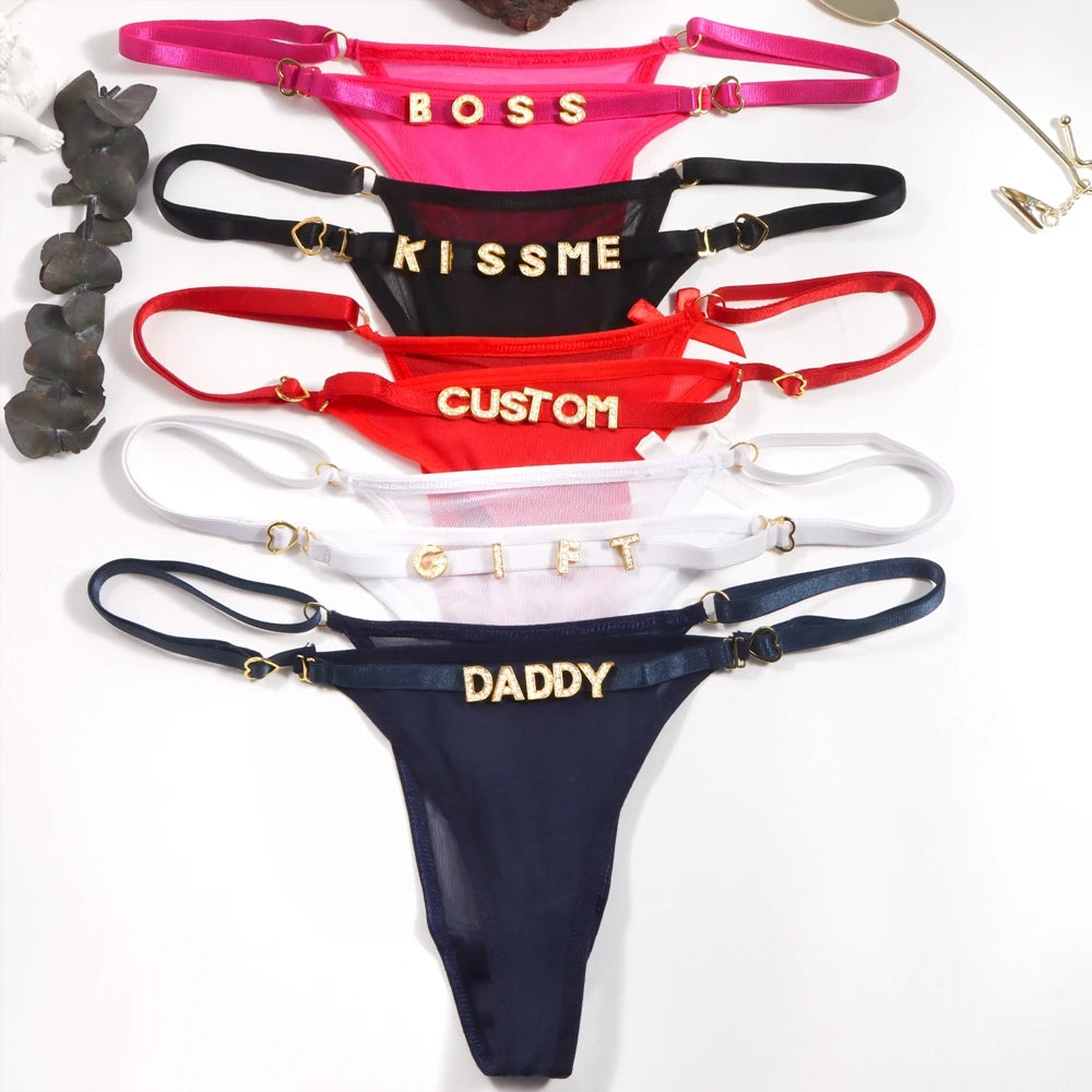 Damesstring met minimalistische personalisatie – Simpel en elegant