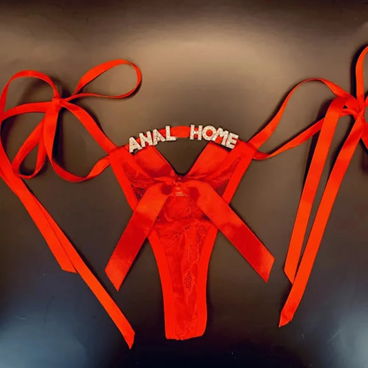 Comfortabele katoenen string met naam – Zacht en ademend
