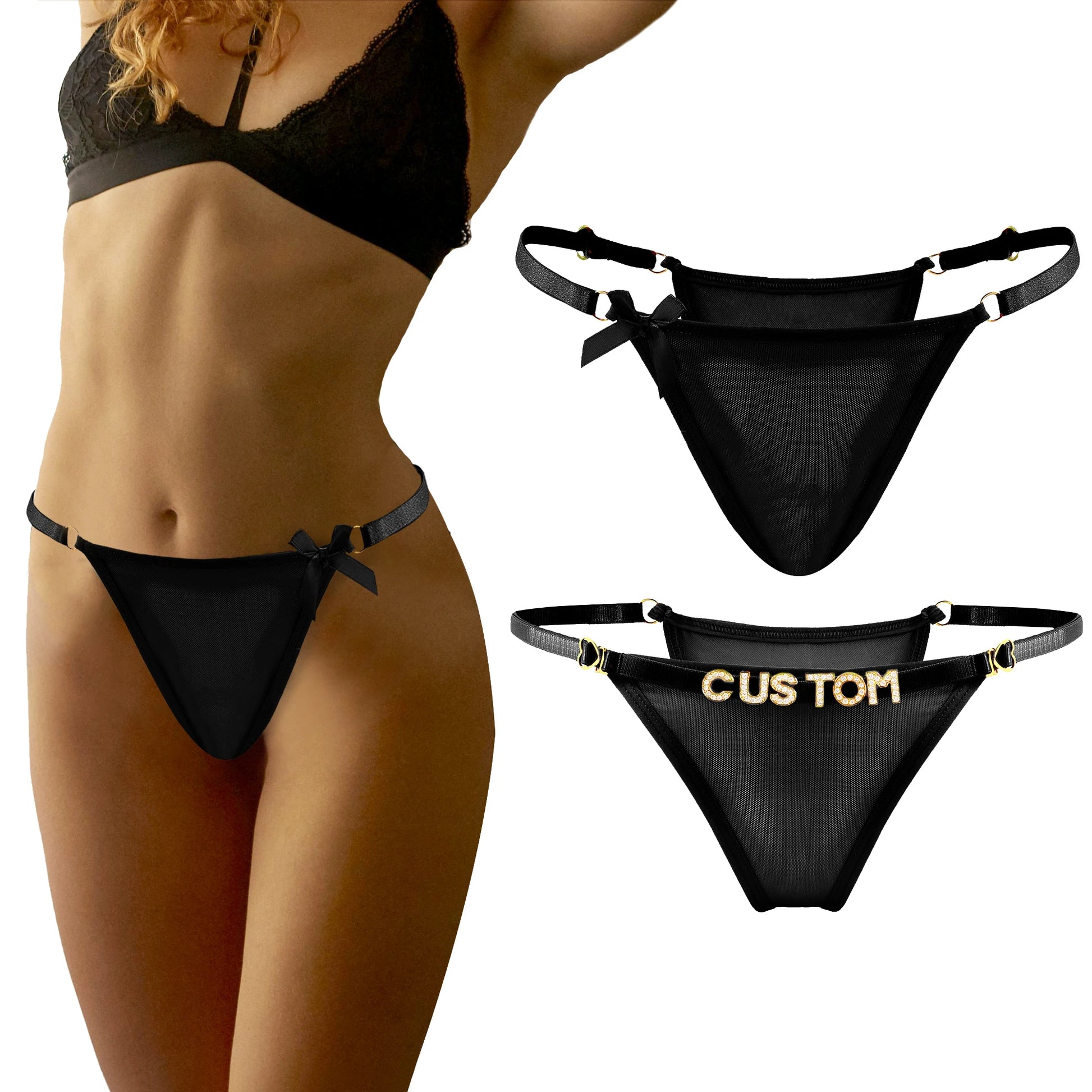 Katoenen string met naam – Comfortabel en ademend ondergoed