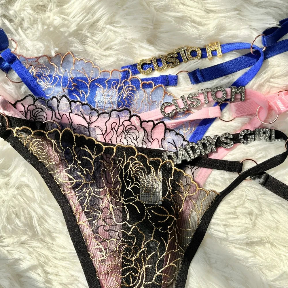 String met romantisch patroon en naam – Perfect voor speciale momenten