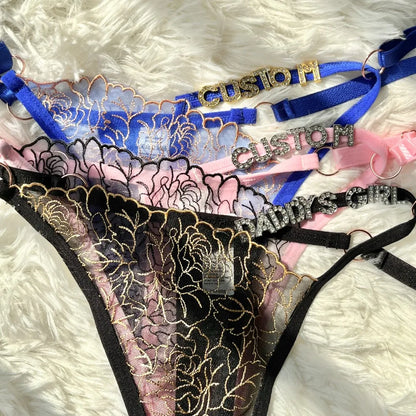 String met romantisch patroon en naam – Perfect voor speciale momenten