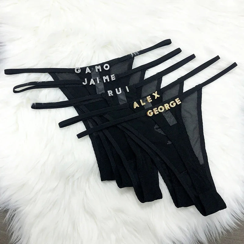 Gepersonaliseerde string set – Maak je lingerielade uniek