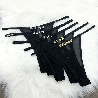 Gepersonaliseerde string set – Maak je lingerielade uniek