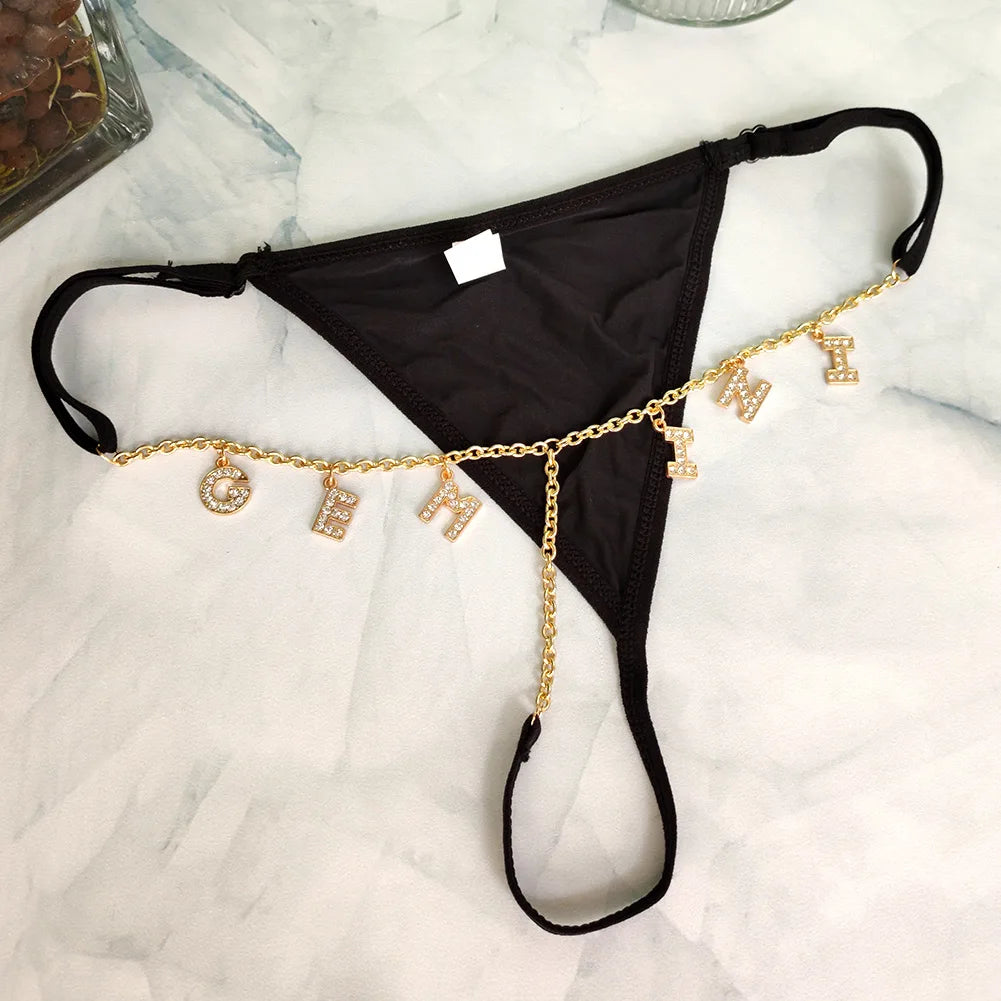 Gepersonaliseerde valentijnsstring – Romantische lingerie met naam