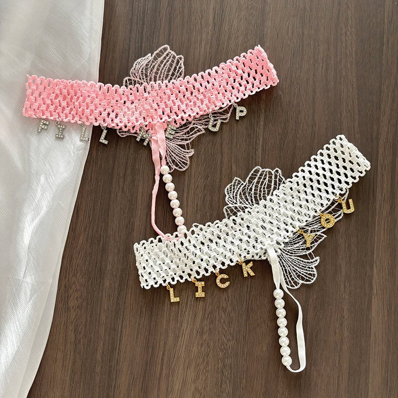 Damesstring met minimalistische personalisatie – Simpel en elegant