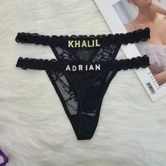 String set met naam – Gepersonaliseerde lingerie voor elke gelegenheid