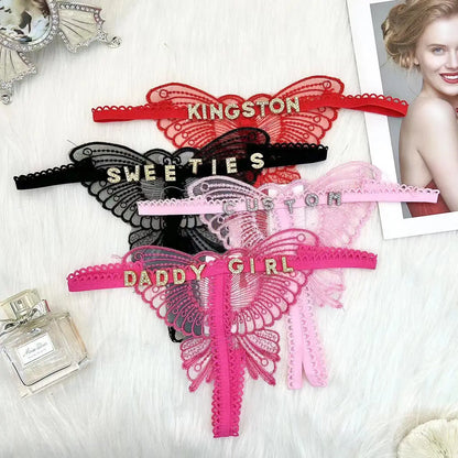 Gepersonaliseerde lingerie set – Passende string met eigen naam