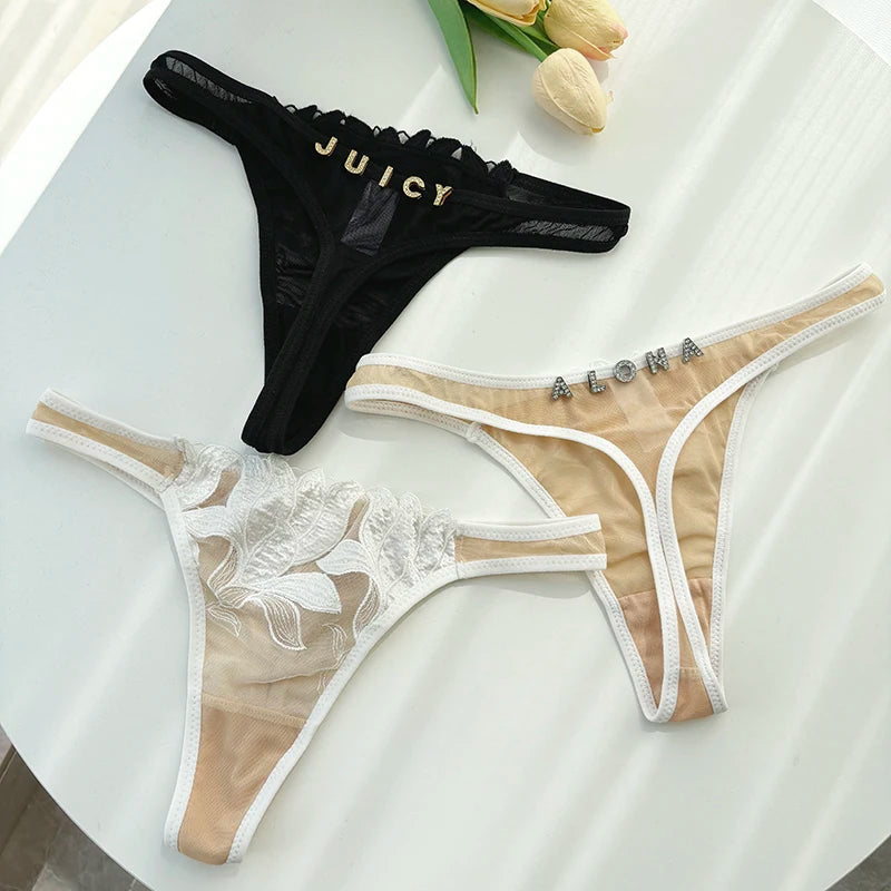 Luxe string met naam – Exclusieve lingerie met personalisatie
