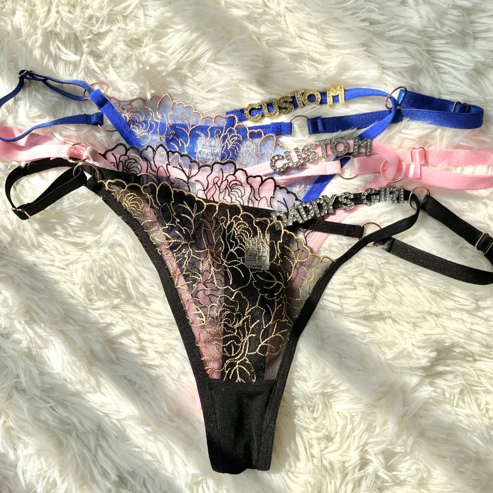 Bedrukte string voor dames – Gepersonaliseerde lingerie in stijl