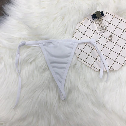 Luxe string met borduursel – Uniek en elegant