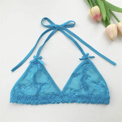 String in satijnen uitvoering met naam – Luxe en zacht