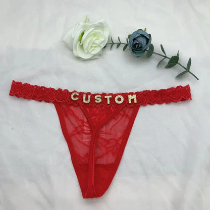 Katoenen string met persoonlijke opdruk – Comfortabel en stijlvol