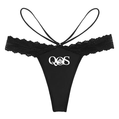 Damesstring met op maat gemaakte tekst – Gepersonaliseerd ondergoed