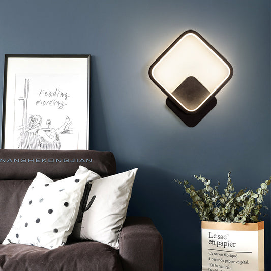 Wandlamp - Wandlamp Design - Wandlampen Landelijk - Zwart - Vierkant