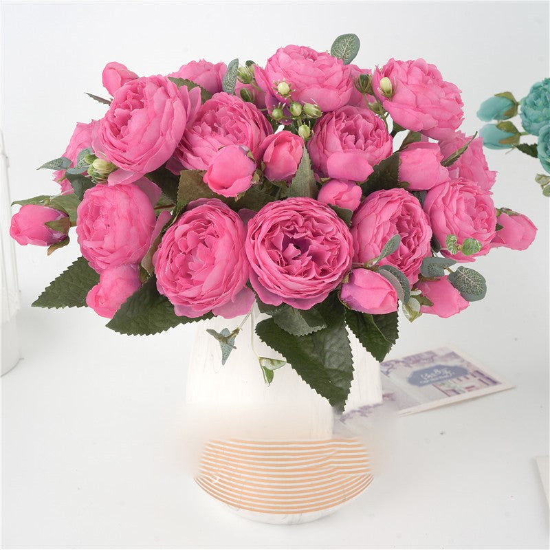 Zijde Bloemen - Boeketten Kunstbloem - Bloemen Zijden - Rose