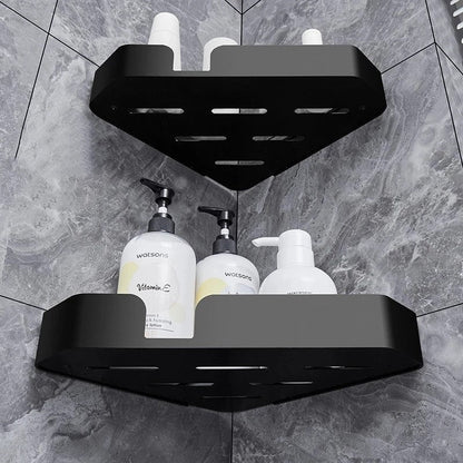 Doucheplanchet Zwart Set van 2 Stuks Doucherekjes Hoekrek douche