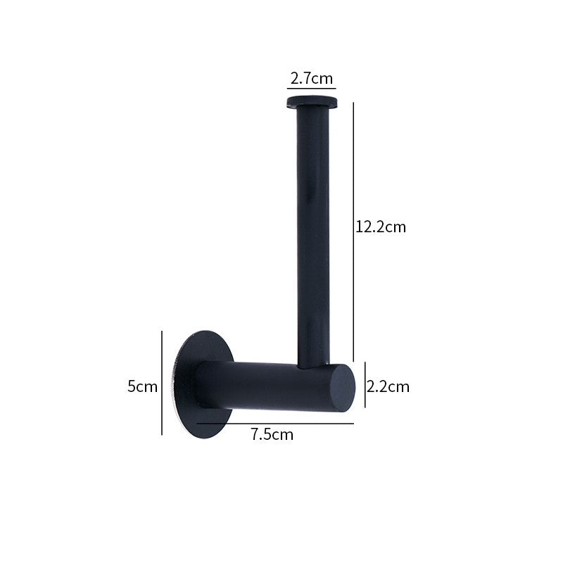 Wcrolhouder Zwart Staand Luxe Toiletrolhouder WC Rol Houder RVS